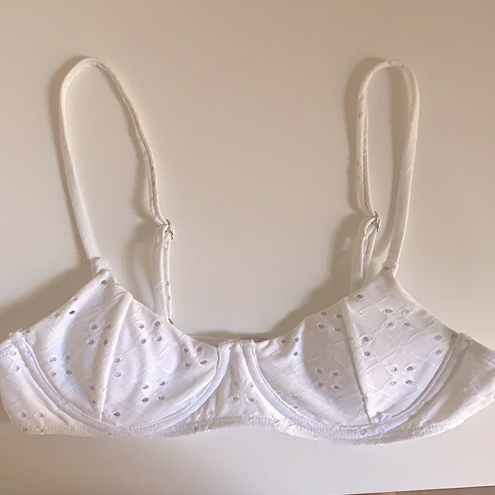 White Pattern Bikini Set - image 1